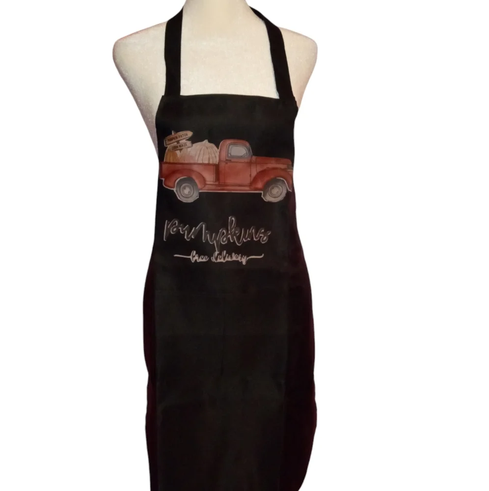 Halloween Apron Pumpkin Truck